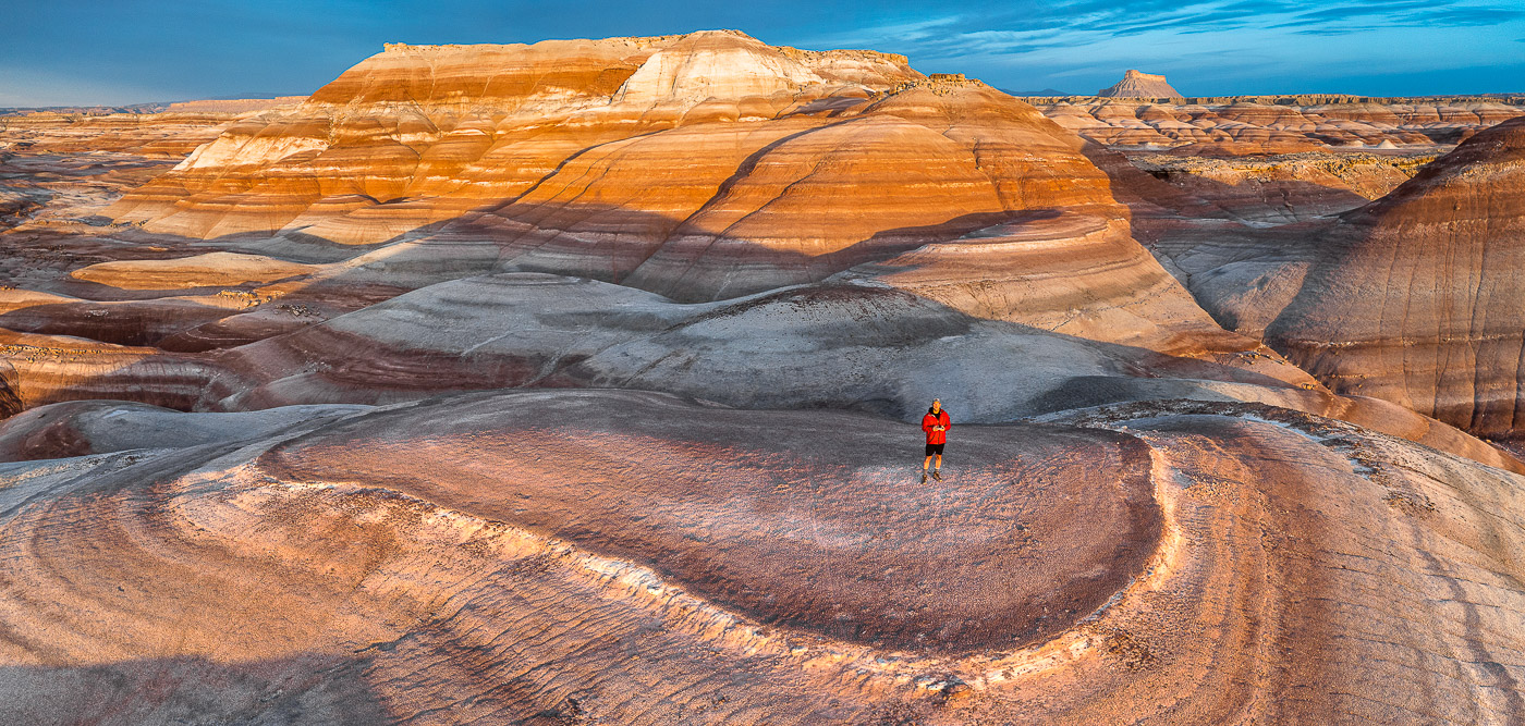 Sunrise, selfie, Utah Badlands Sunrise, selfie, Utah Badlands